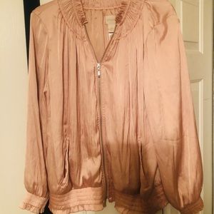 Gorgeous silky peach colored Chico’s jacket